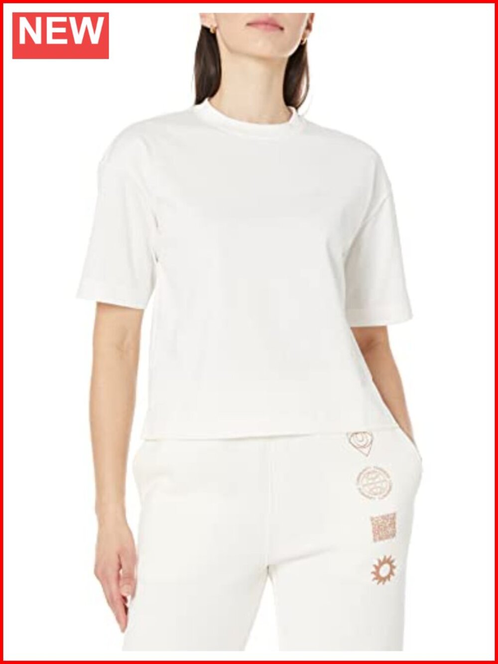 Women's Oversized Organic Cotton Drop Shoulder Relaxed Boxy Tee